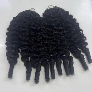 Feather Crochet Hair Extension Burmese Curly 15A Raw 30 Inch
