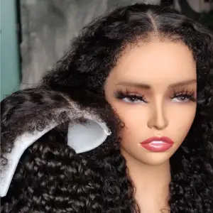 Glueless Yaki Straight 360 Lace Wig Human Hair