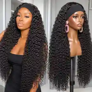 Headband Wig Human Hair Body Wave 26 Inch