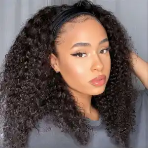 Headband Wig Human Hair Body Wave Glueless 28 Inch