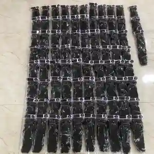 Virgin Human Hair Bundles Natural Black Double Drawn